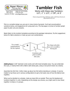 Tumbler Fish, a Free English Paper Piecing Pattern