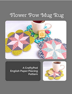 Flower POW Mug Rug: an EPP Pattern
