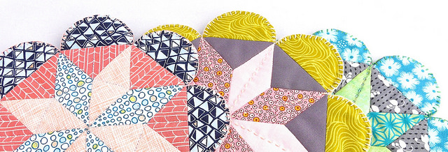Flower POW Mug Rug: EPP Pattern