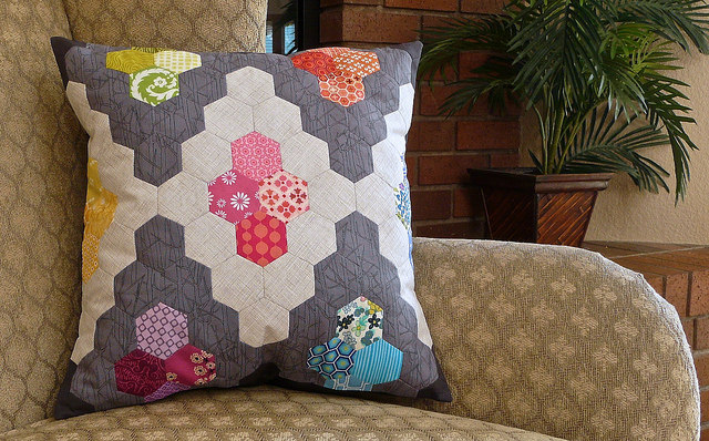 Hexie Diamond Pillow