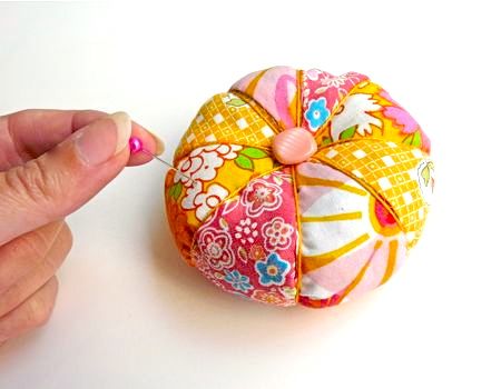 Salt Cellar Pin Cushion, Unique Pin Cushion, Craft Room Decor